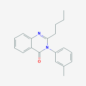 molecular formula C19H20N2O B5159315 2-Butyl-3-(3-methylphenyl)quinazolin-4-one 