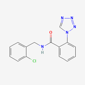 molecular formula C15H12ClN5O B5160131 N-(2-chlorobenzyl)-2-(1H-tetrazol-1-yl)benzamide 