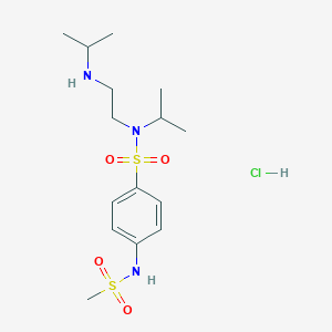 molecular formula C15H28ClN3O4S2 B051602 Risotilide hydrochloride CAS No. 116907-13-2