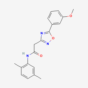 molecular formula C19H19N3O3 B5160226 N-(2,5-dimethylphenyl)-2-[5-(3-methoxyphenyl)-1,2,4-oxadiazol-3-yl]acetamide 