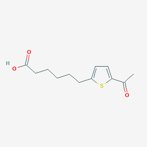 molecular formula C35H22N6Na2O7S B5160288 6-(5-Acetylthiophen-2-yl)hexanoic acid CAS No. 6406-77-5
