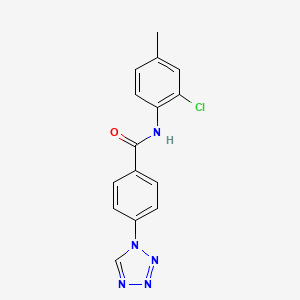 molecular formula C15H12ClN5O B5160500 N-(2-CHLORO-4-METHYLPHENYL)-4-(1H-1,2,3,4-TETRAZOL-1-YL)BENZAMIDE 