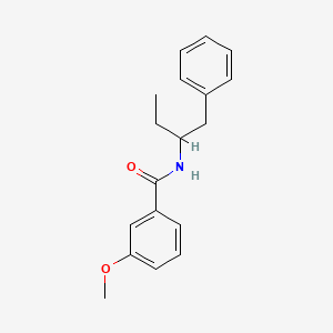 molecular formula C18H21NO2 B5160532 3-methoxy-N-(1-phenylbutan-2-yl)benzamide 