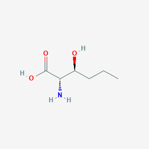 molecular formula C6H13NO3 B051606 (2S,3S)-2-amino-3-hydroxyhexanoic acid CAS No. 10148-68-2