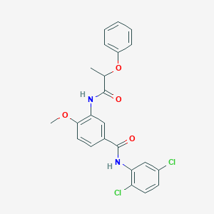 molecular formula C23H20Cl2N2O4 B5160749 N-(2,5-dichlorophenyl)-4-methoxy-3-(2-phenoxypropanoylamino)benzamide 