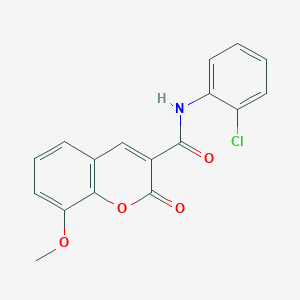 molecular formula C17H12ClNO4 B5161224 N-(2-chlorophenyl)-8-methoxy-2-oxo-2H-chromene-3-carboxamide 