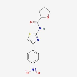 molecular formula C14H13N3O4S B5161360 N-[4-(4-nitrophenyl)-1,3-thiazol-2-yl]tetrahydrofuran-2-carboxamide 