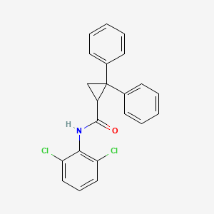 molecular formula C22H17Cl2NO B5161475 N-(2,6-dichlorophenyl)-2,2-diphenylcyclopropane-1-carboxamide 