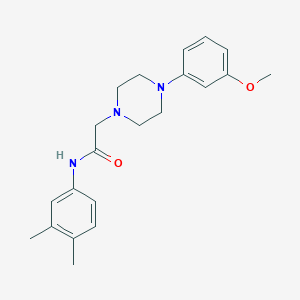molecular formula C21H27N3O2 B5161524 N-(3,4-dimethylphenyl)-2-[4-(3-methoxyphenyl)piperazin-1-yl]acetamide 