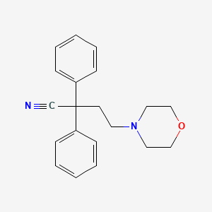molecular formula C20H22N2O B5161744 4-(Morpholin-4-yl)-2,2-diphenylbutanenitrile CAS No. 59882-09-6