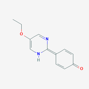 molecular formula C12H12N2O2 B051618 4-(5-Ethoxypyrimidin-2-yl)phenol CAS No. 121554-73-2