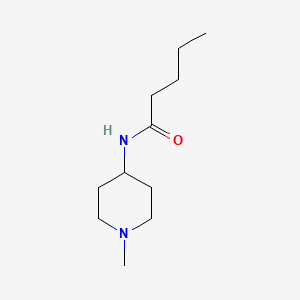 molecular formula C11H22N2O B5161956 N-(1-methylpiperidin-4-yl)pentanamide 