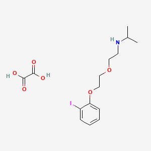 molecular formula C15H22INO6 B5162032 N-[2-[2-(2-iodophenoxy)ethoxy]ethyl]propan-2-amine;oxalic acid 
