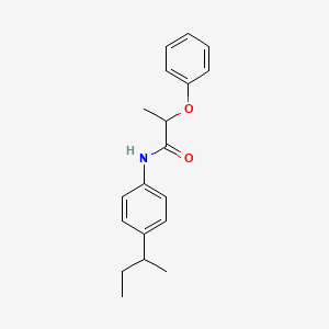 molecular formula C19H23NO2 B5162414 N-[4-(butan-2-yl)phenyl]-2-phenoxypropanamide 