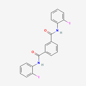 molecular formula C20H14I2N2O2 B5162591 N,N'-bis(2-iodophenyl)benzene-1,3-dicarboxamide 