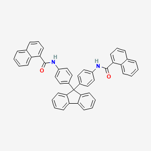 molecular formula C47H32N2O2 B5162689 N-(4-{9-[4-(NAPHTHALENE-1-AMIDO)PHENYL]-9H-FLUOREN-9-YL}PHENYL)NAPHTHALENE-1-CARBOXAMIDE 