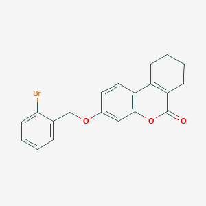 molecular formula C20H17BrO3 B5162834 3-[(2-BROMOPHENYL)METHOXY]-6H,7H,8H,9H,10H-CYCLOHEXA[C]CHROMEN-6-ONE 