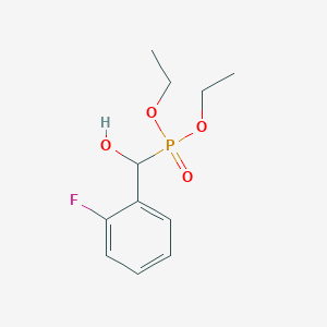 molecular formula C11H16FO4P B5163032 diethyl [(2-fluorophenyl)(hydroxy)methyl]phosphonate 