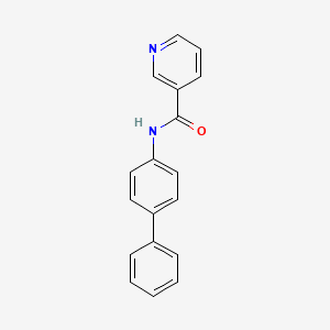 molecular formula C18H14N2O B5163080 N-(4-phenylphenyl)pyridine-3-carboxamide 