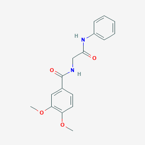 molecular formula C17H18N2O4 B5163099 N-(2-anilino-2-oxoethyl)-3,4-dimethoxybenzamide (non-preferred name) 