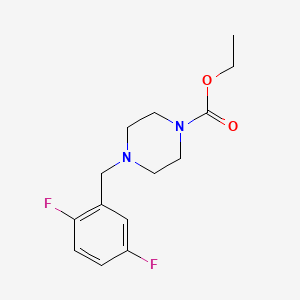molecular formula C14H18F2N2O2 B5163212 ethyl 4-(2,5-difluorobenzyl)-1-piperazinecarboxylate 
