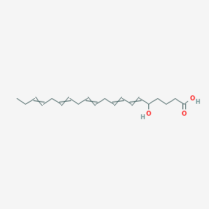 molecular formula C20H30O3 B051636 5-Hydroxyicosa-6,8,11,14,17-pentaenoic acid CAS No. 112572-25-5