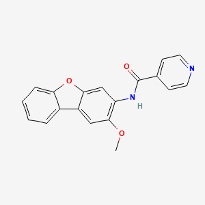 molecular formula C19H14N2O3 B5163853 N-(2-methoxydibenzo[b,d]furan-3-yl)isonicotinamide 