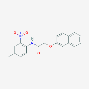 molecular formula C19H16N2O4 B5163878 N-(4-methyl-2-nitrophenyl)-2-naphthalen-2-yloxyacetamide 