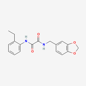 molecular formula C18H18N2O4 B5164483 N-(1,3-benzodioxol-5-ylmethyl)-N'-(2-ethylphenyl)oxamide 