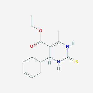 molecular formula C14H20N2O2S B5164899 ethyl 4-(3-cyclohexen-1-yl)-6-methyl-2-thioxo-1,2,3,4-tetrahydro-5-pyrimidinecarboxylate 