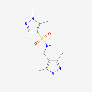 molecular formula C13H21N5O2S B5165145 N~4~,1,5-TRIMETHYL-N~4~-[(1,3,5-TRIMETHYL-1H-PYRAZOL-4-YL)METHYL]-1H-PYRAZOLE-4-SULFONAMIDE 