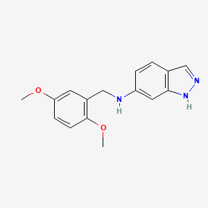 molecular formula C16H17N3O2 B5165684 N-[(2,5-dimethoxyphenyl)methyl]-1H-indazol-6-amine 