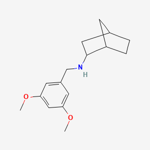 molecular formula C16H23NO2 B5165810 N-[(3,5-dimethoxyphenyl)methyl]bicyclo[2.2.1]heptan-2-amine 