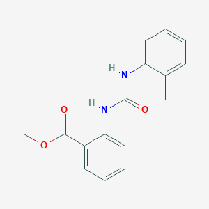 molecular formula C16H16N2O3 B5165887 Methyl 2-[(2-methylphenyl)carbamoylamino]benzoate 
