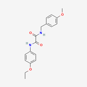 molecular formula C18H20N2O4 B5165997 N'-(4-ethoxyphenyl)-N-[(4-methoxyphenyl)methyl]oxamide 