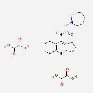 molecular formula C24H33N3O9 B5166006 2-(azepan-1-yl)-N-(2,3,5,6,7,8-hexahydro-1H-cyclopenta[b]quinolin-9-yl)acetamide;oxalic acid 