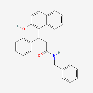 molecular formula C26H23NO2 B5166055 N-benzyl-3-(2-hydroxynaphthalen-1-yl)-3-phenylpropanamide 
