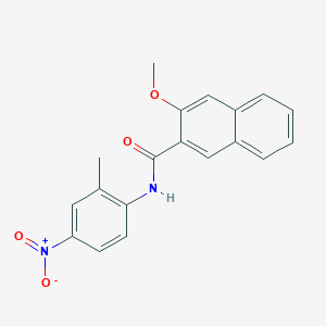 molecular formula C19H16N2O4 B5166133 3-methoxy-N-(2-methyl-4-nitrophenyl)naphthalene-2-carboxamide 