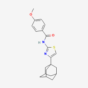 molecular formula C21H24N2O2S B5166380 N-[4-(1-adamantyl)-1,3-thiazol-2-yl]-4-methoxybenzamide 