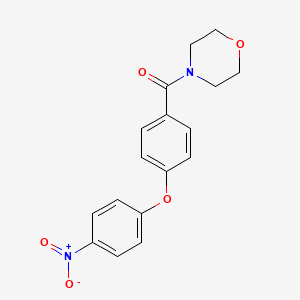 molecular formula C17H16N2O5 B5166386 Morpholino[4-(4-nitrophenoxy)phenyl]methanone 