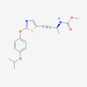 (S)-methyl 4-(2-(4-isopropoxyphenoxy)thiazol-5-yl)but-3-yn-2-ylcarbamate