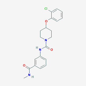 4-(2-chlorophenoxy)-N-[3-(methylcarbamoyl)phenyl]piperidine-1-carboxamide
