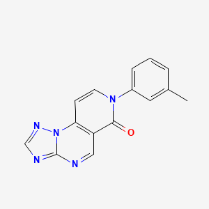 molecular formula C15H11N5O B5166519 7-(3-methylphenyl)pyrido[3,4-e][1,2,4]triazolo[1,5-a]pyrimidin-6(7H)-one 