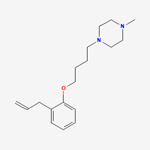 molecular formula C18H28N2O B5166552 1-methyl-4-[4-(2-prop-2-enylphenoxy)butyl]piperazine 