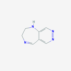molecular formula C7H6N4 B051667 Pyridazino(4,5-e)-1,4-diazepine CAS No. 122018-88-6