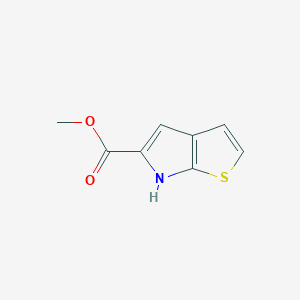 molecular formula C8H7NO2S B051668 methyl 6H-thieno[2,3-b]pyrrole-5-carboxylate CAS No. 118465-49-9