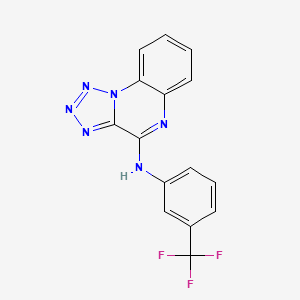 molecular formula C15H9F3N6 B5166949 N-[3-(TRIFLUOROMETHYL)PHENYL]-[1,2,3,4]TETRAZOLO[1,5-A]QUINOXALIN-4-AMINE 