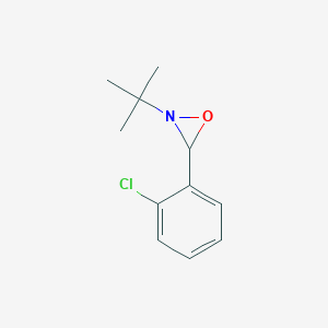 molecular formula C11H14ClNO B051670 2-tert-Butyl-3-(2-chlorophenyl)oxaziridine CAS No. 120402-23-5