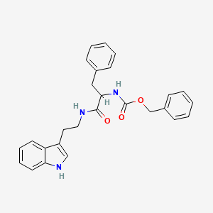 molecular formula C27H27N3O3 B5167052 BENZYL N-(1-{[2-(1H-INDOL-3-YL)ETHYL]CARBAMOYL}-2-PHENYLETHYL)CARBAMATE 