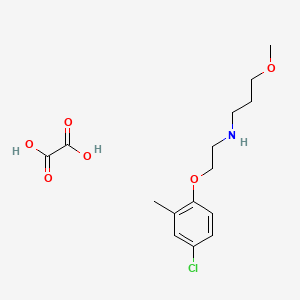 molecular formula C15H22ClNO6 B5167308 N-[2-(4-chloro-2-methylphenoxy)ethyl]-3-methoxypropan-1-amine;oxalic acid 